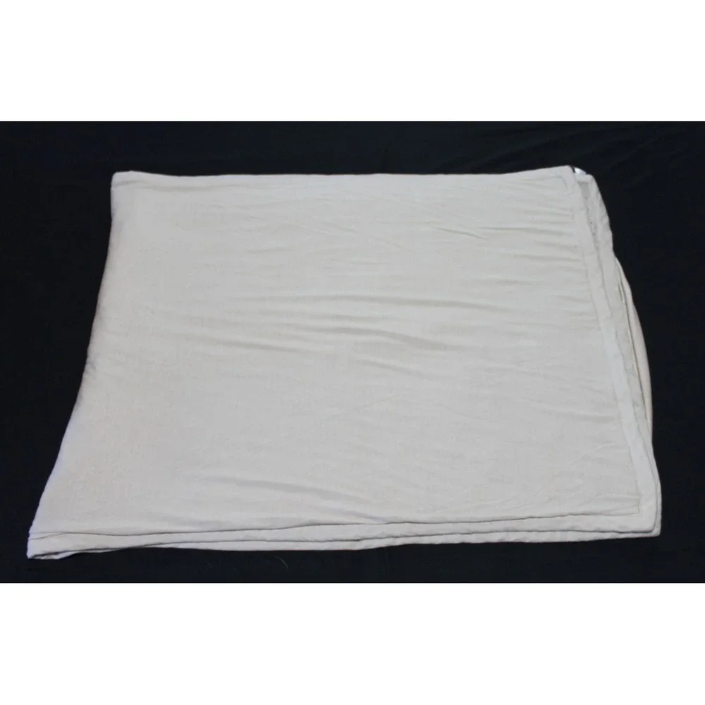Rara Avis By Iris Apfel Beige Textured Knit Throw Blanket Shawl Wrap O/S